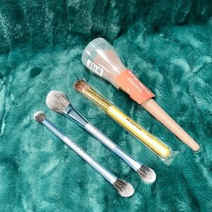 Sonia Kashuk Teal, Gold & Peach Makeup Brush Set